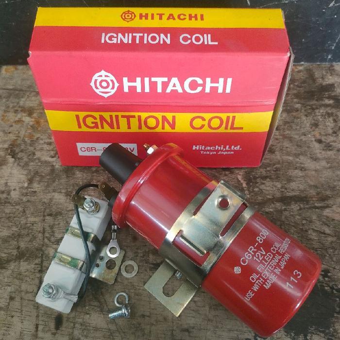 Coil Ignition Hitachi C6R-800 12Volt Pin 2 Universal Hitachi Japan