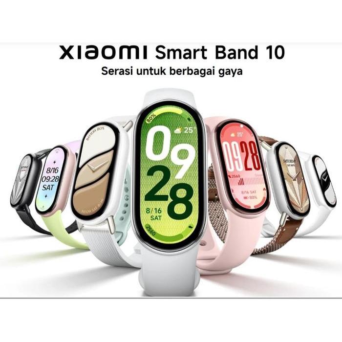 Xiaomi Smart Band 10 Smart Watch 1.72" Mi Band Layar Amoled Garansi Resmi Jam Bluetooth Smartwatch