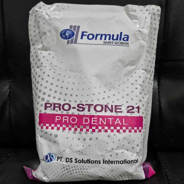 Pro-Stone 21 Gips Type Iv+/ Dental Gips Stone Formula Warna Pink / Pro Dental Gips Karang Gusi Mulut