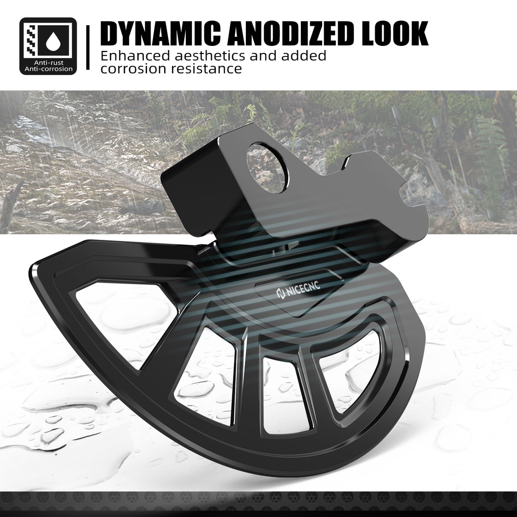 NICECNC FOR SUZUKI DRZ400SM 2005-2024 ALUMINUM FRONT BRAKE DISC GUARD & FRONT FORK LEG GUARD DR-Z