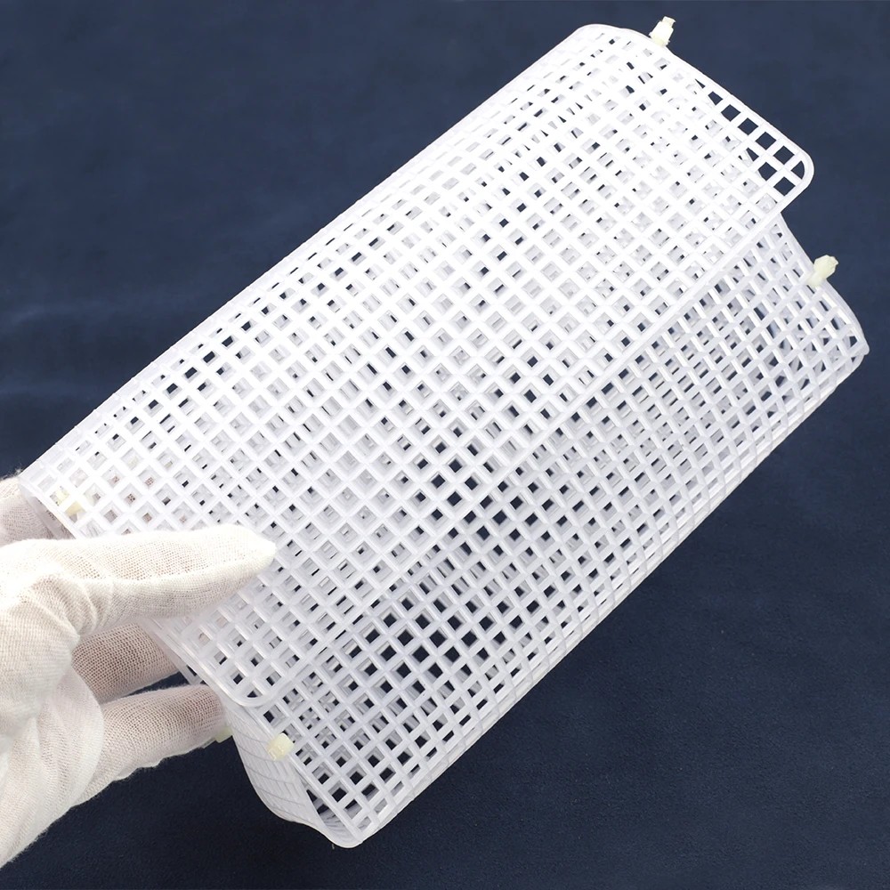 Premium Plastic Mesh Canvas Sheet DIY Knitting Weaving Bag Grid for Knit Crochet Handbag Material