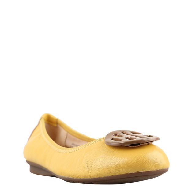 Ready Hush Puppies Flats Wanita Samantha Yellow