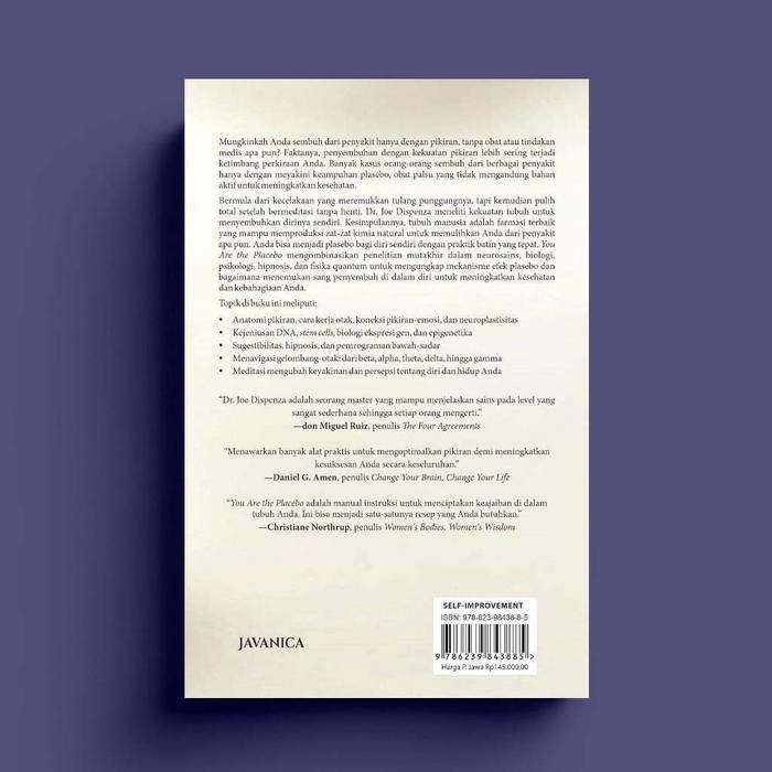 HOT SALE BUKU YOU ARE THE PLACEBO: MENEMUKAN SANG PENYEMBUH DI DALAM DIRI TERMURAH