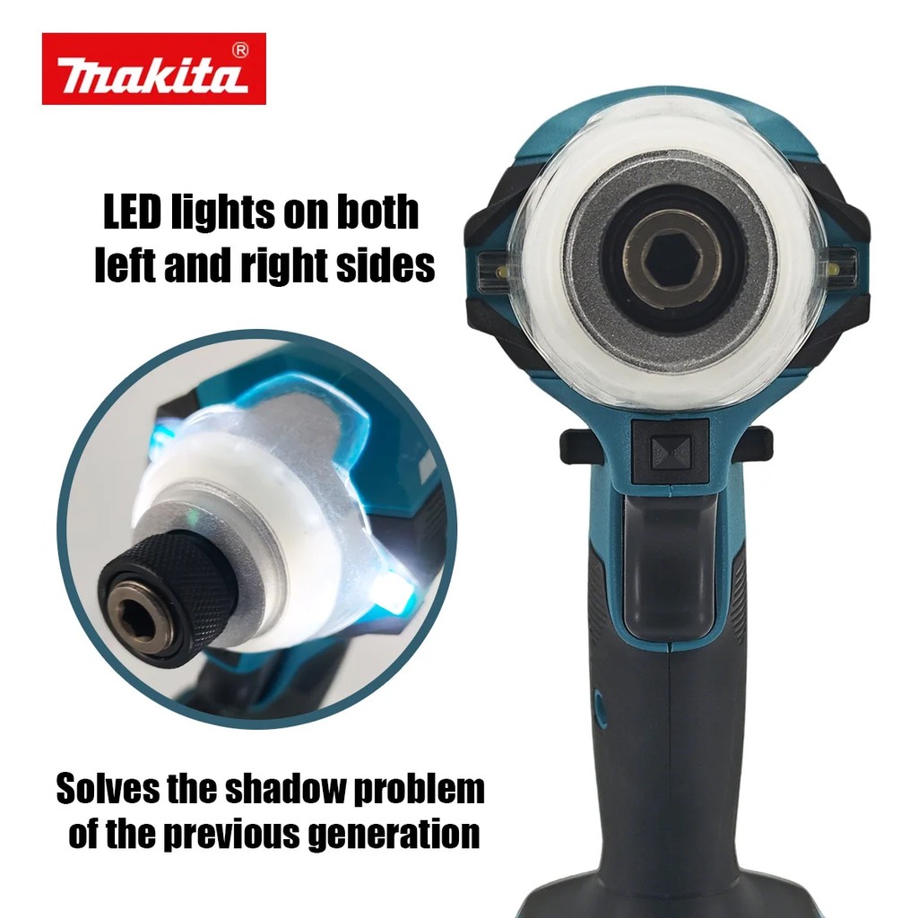 Makita DTD171 Brushless Electric Drill Driver Compact Rechargeable Screwdriver Blue Home Improvement