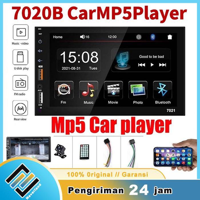 Ready Stock,COD7018B/7010B/7021 Universal Head Unit Android/iPhone Double Din 7 Inch Bluetooth Audio