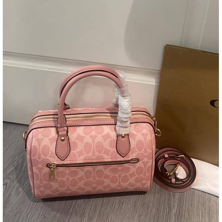 Tas Wanita V961 Rowan Boston Bucket Bag Hand Bag Shoulder Bag Crossbody Bag Pink Tbk