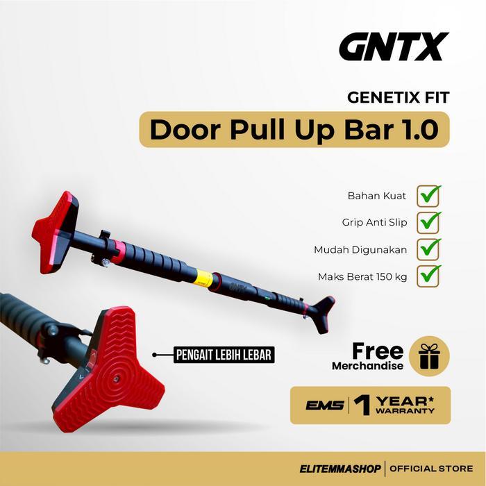 GENETIX FIT Door Pull Up Tiang Pull Up Bar Wall Pull Up, Pull Up Bar Door Chinning, Chin Up Tiang
