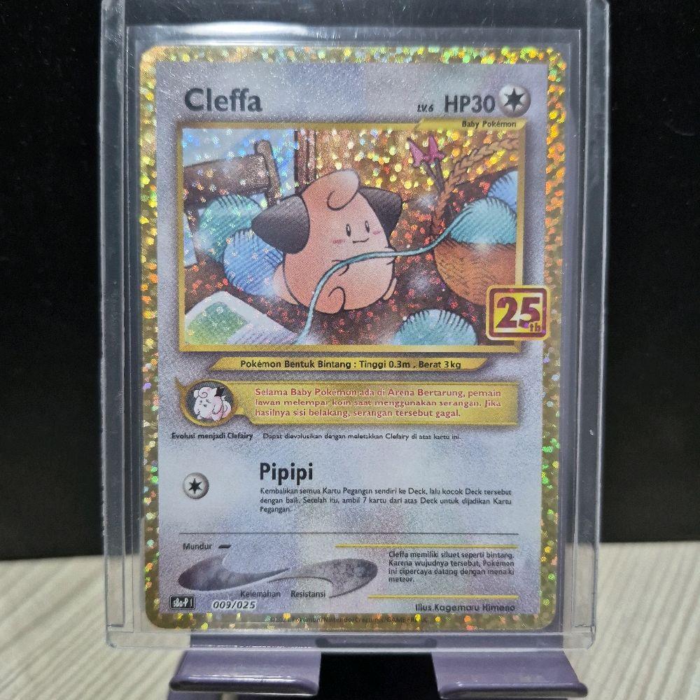 Cleffa 25th Anniversary TCG Pokemon Game Kartu Koleksi Indonesia Card Trading Card Game