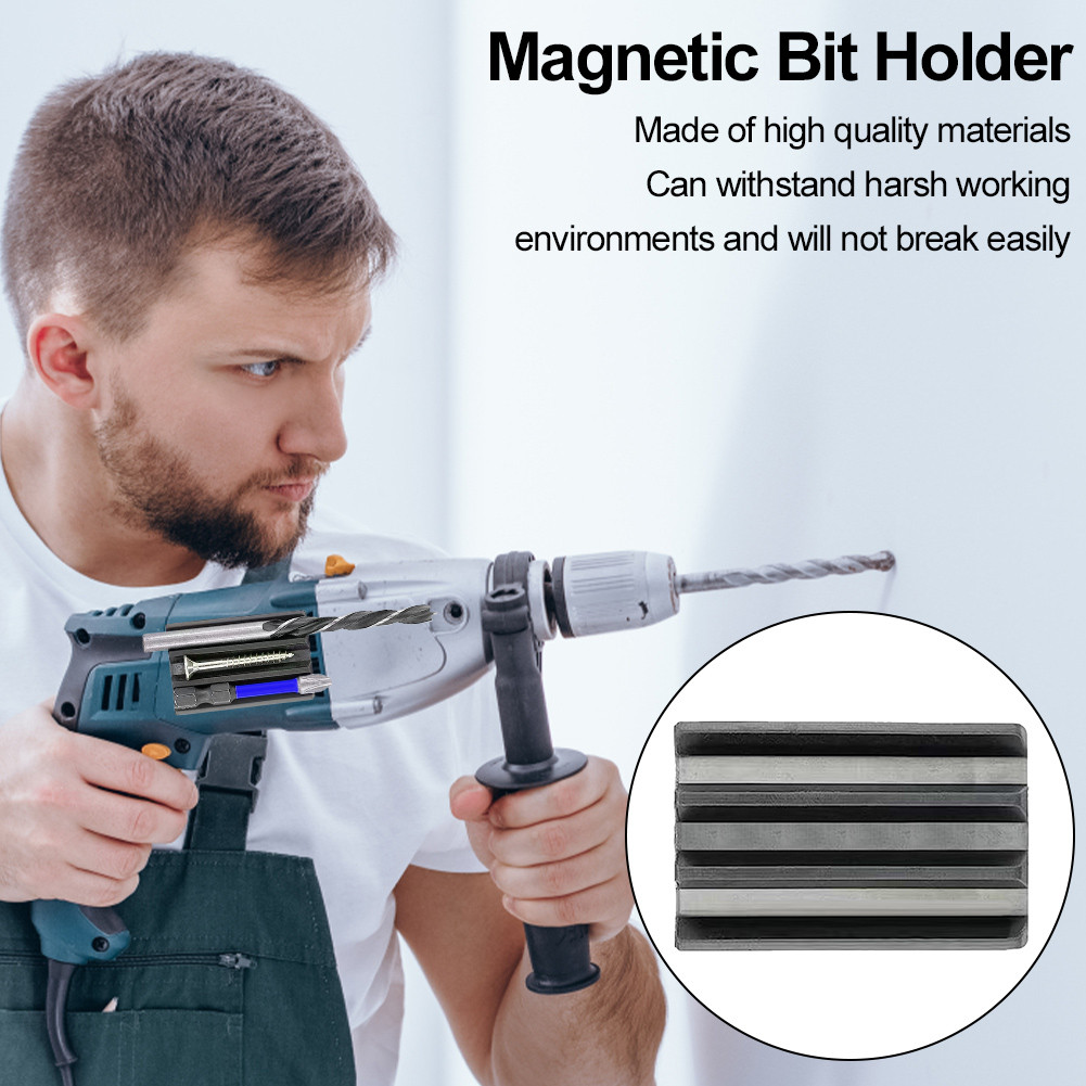 Magnetic Bit Holder Screwdriver Bits Holder Small Powerful Magnet Drill Bit Stand for Milwaukee Impa