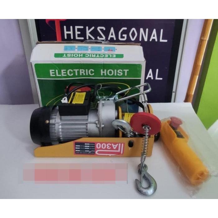 Mini Electric Hoist Wire 300kg Hoist Katrol PA 300 BPN