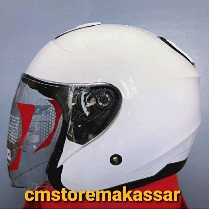 Helm KYT Kyoto R Solid Dan Motif Half Face SNI DOT