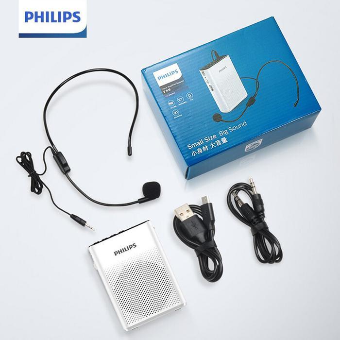 Philips Sbm200 Original Speaker Pinggang Dengan Headset Mic Populer