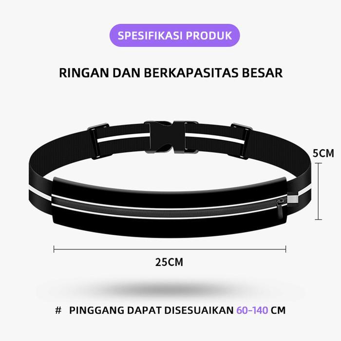 Eiger - Tas Pinggang Tas Anti Air Pouch Pinggang Olahraga Tas Ponsel Untuk Berlari Tahan Air Waist
