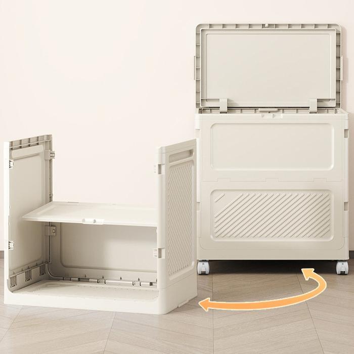 TERLARIS Comfyjane Tempat Penyimpanan Nakas Storage Box Keranjang Mainan Pakaian Lipat Dengan Roda
