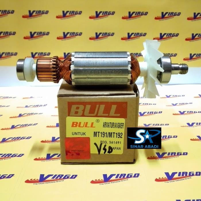 Bull Armature Angker Mt 192 Mesin Ketam Serut Kayu Maktec Mt 191/192