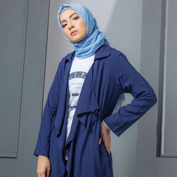 Flamoush Harvia Navy Outer Wanita