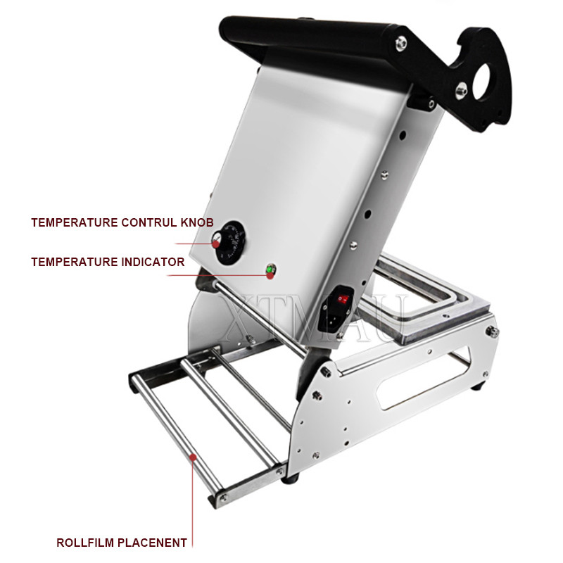 Lunch Box Sealing Machine Manual Tray Sealer Packaging Plastic Sealing Machine Food Tray Sealer