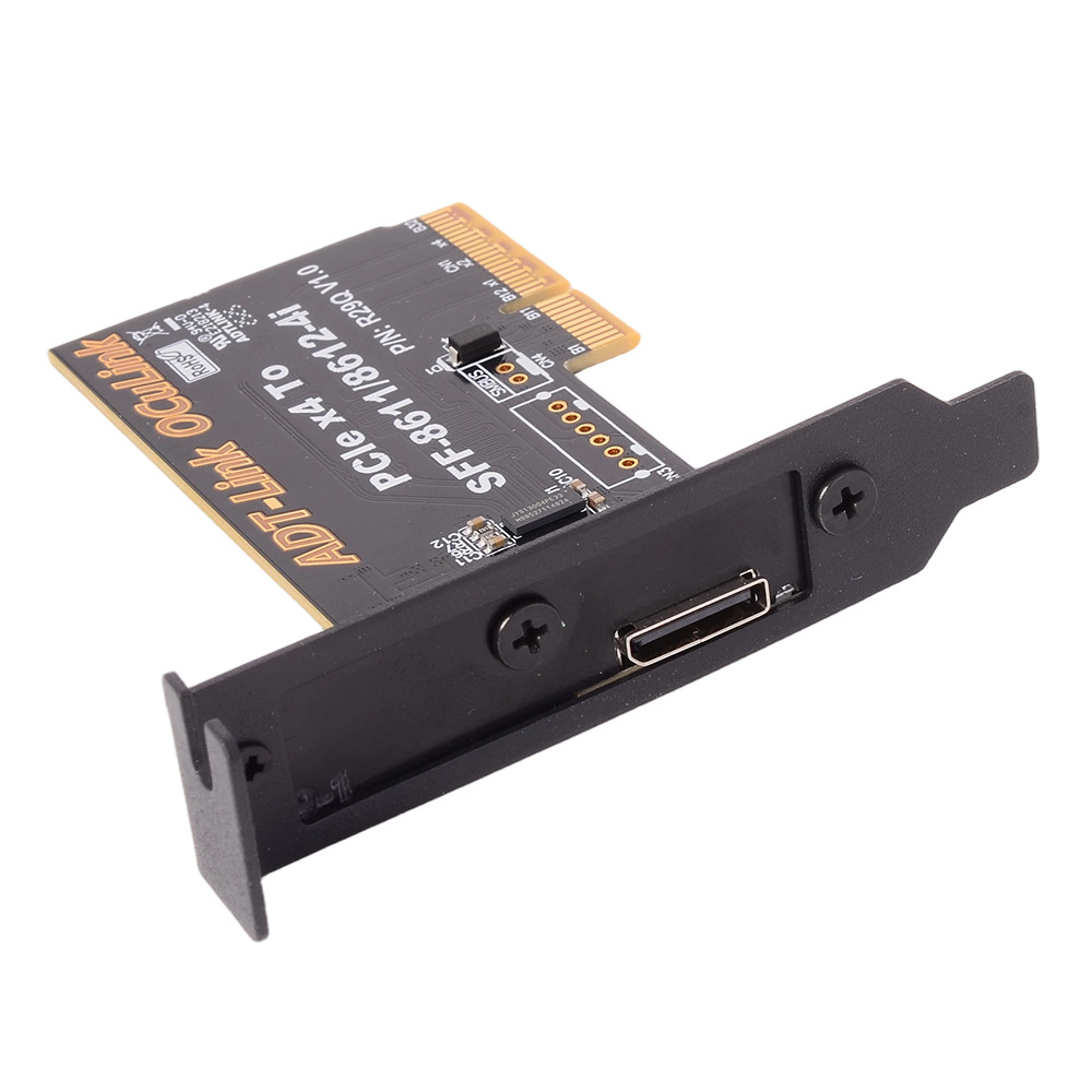 ADT-Link Laptop To External Video Graphics Card PCIe 5.0 x4 to OCuLink SFF-8612 Adapter Card M.2