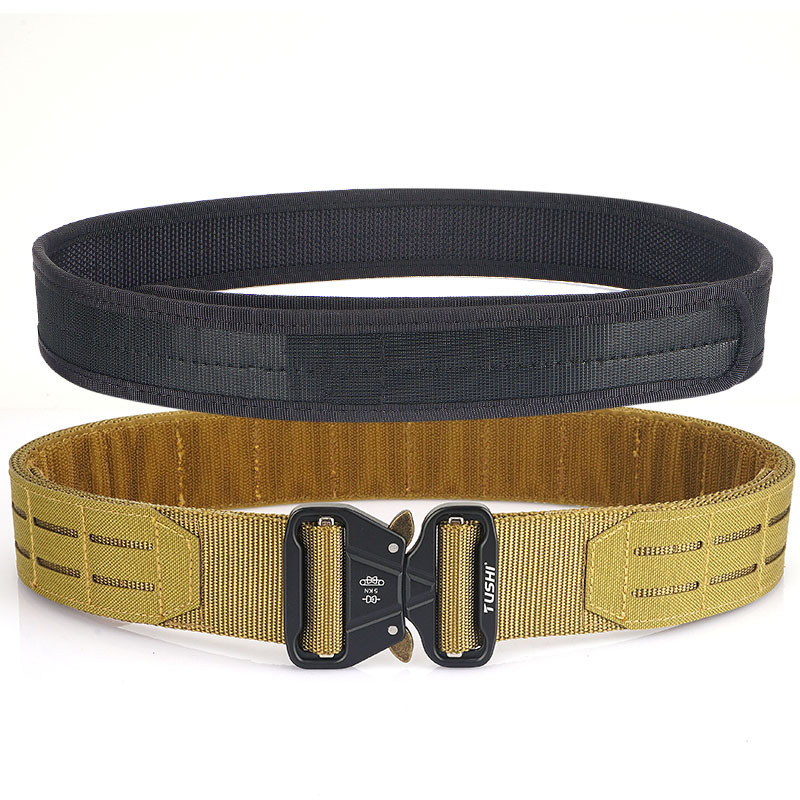 Tactical Belt 2 Inch Quick Release Ronin Camo Belt Metal Outdoor Waist Belt