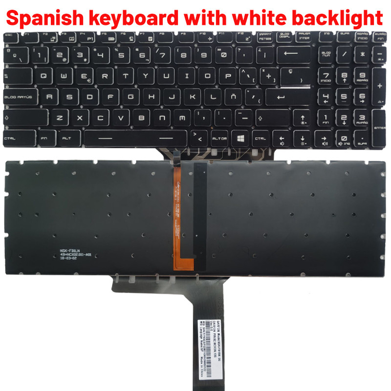 Russian/US/Spanish laptop keyboard For MSI GP62 GP62MVR MS-16J9 MS-16J5 MS-16J6 MS-16JB MS-16J3
