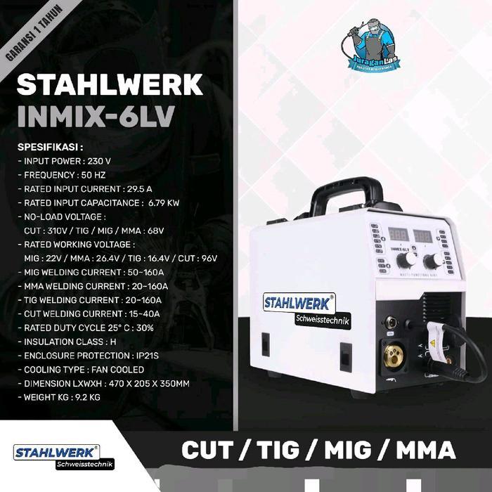 Stahlwerk INMIX-6LV MIG TIG CUT & MMA Welding Machine