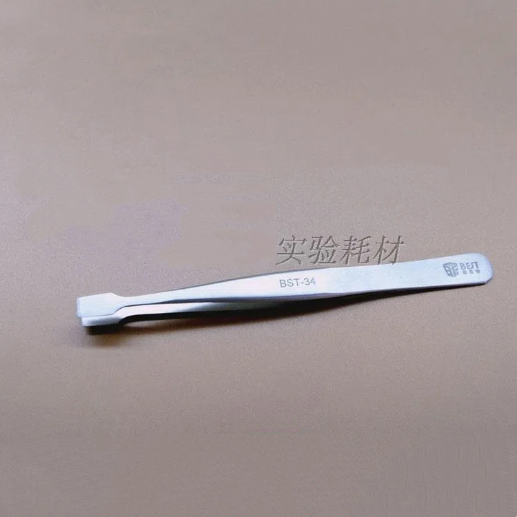 STAINLESS STEEL WAFER TWEEZERS 45 ANGLED TWEEZERS SILICON WAFER GRIPPING TWEEZERS ELECTRONIC