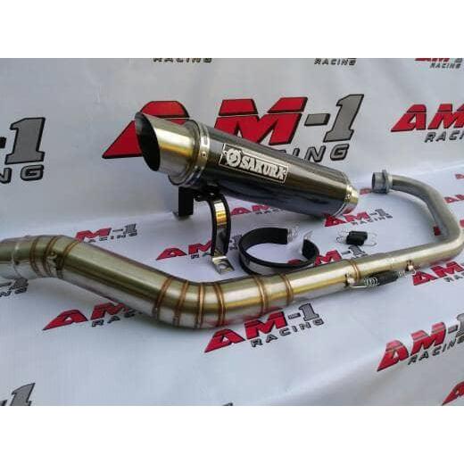 Knalpot Sakura Carbon Byson Fi/Injeksi/Karbu/Xabre New/Leher Cacing