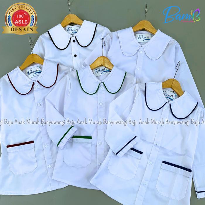 Original Setelan Hitam Putih Anak Atasan Kemeja Putih Rok Hitam Bisa Beli Kemeja Saja Model Lucu