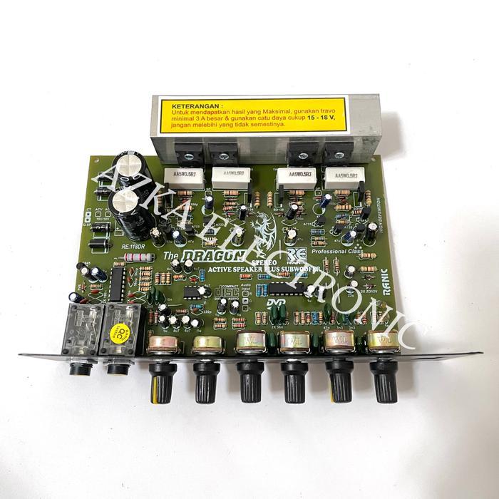 Kit Power Amplifier Speaker Aktif Stereo Karaoke Plus Echo Terpercaya