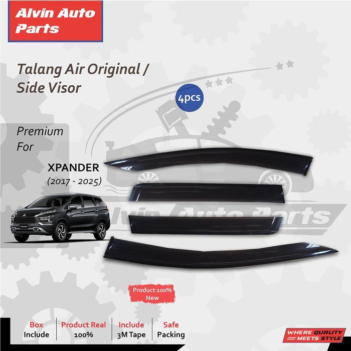 TALANG AIR XPANDER ORIGINAL / SIDE VISOR MITSHUBISHI XPANDER 2017 - 2025 / ACCESSORIES XPANDER ORI