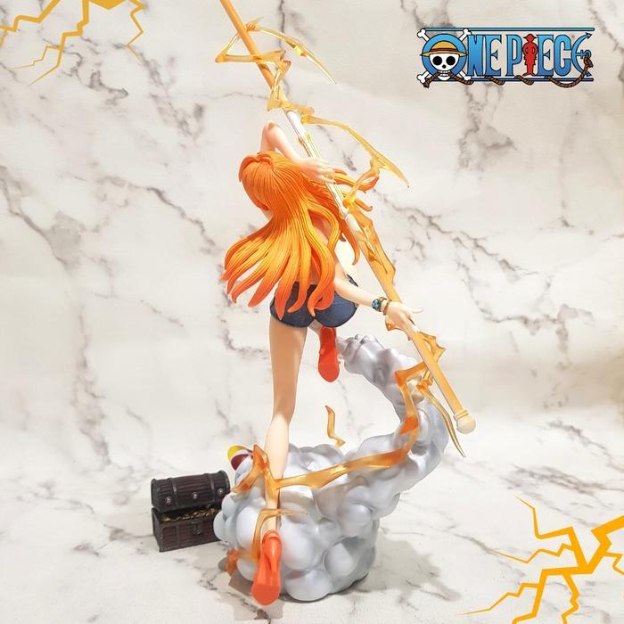 Statue Action Figure One Piece Nami Battle Thunder IU & C2 Studio Design Recast