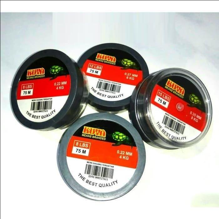 Senar Pancing Cap Kuya Cepuk Asli 75 Meter Berkualitas Dan Murah