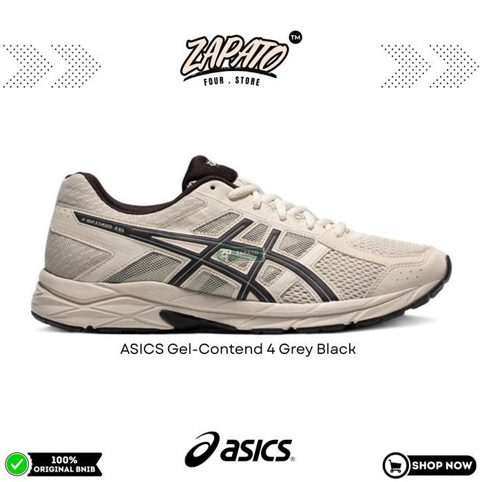 Sepatu ASICS Gel-Contend 4 'Grey Black' Original Brand New In Box