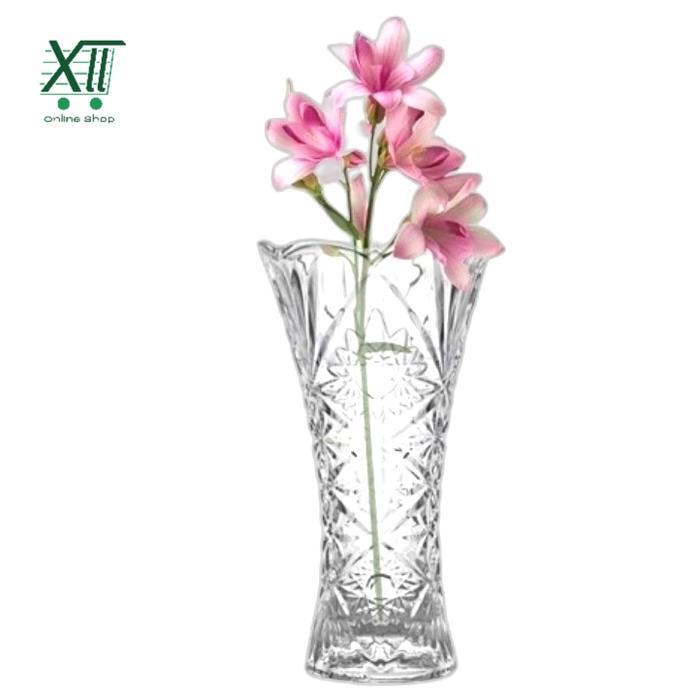 FORMIA SUNNY CRYSTAL VASE 25 Cm Vas Kristal Pot Bunga Transparant