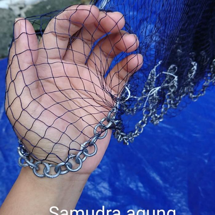 Jala Ikan Jala Udang 2 Meter Bahan Nilon Lubang Jari Kelingking Jala Lempar Murah