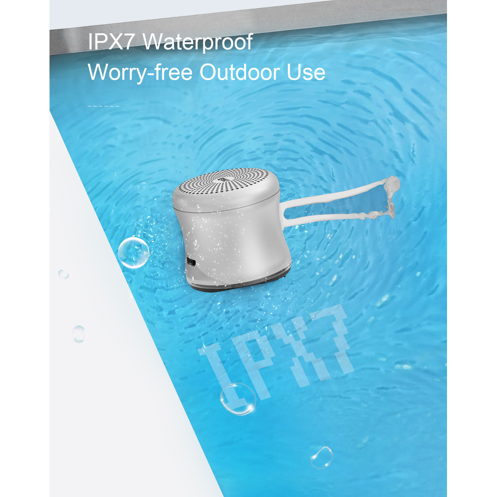 EWA A119 Mini Bluetooth Speaker IPX7 Waterproof Tws Interconnected Stereo Speaker Metal Wireless