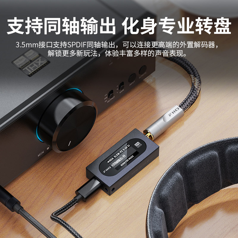 Fiio KA15 Portable Amplifier Headphone HIFI Sound Quality USB DAC 3.5/4.4mm Amplifier Headphone
