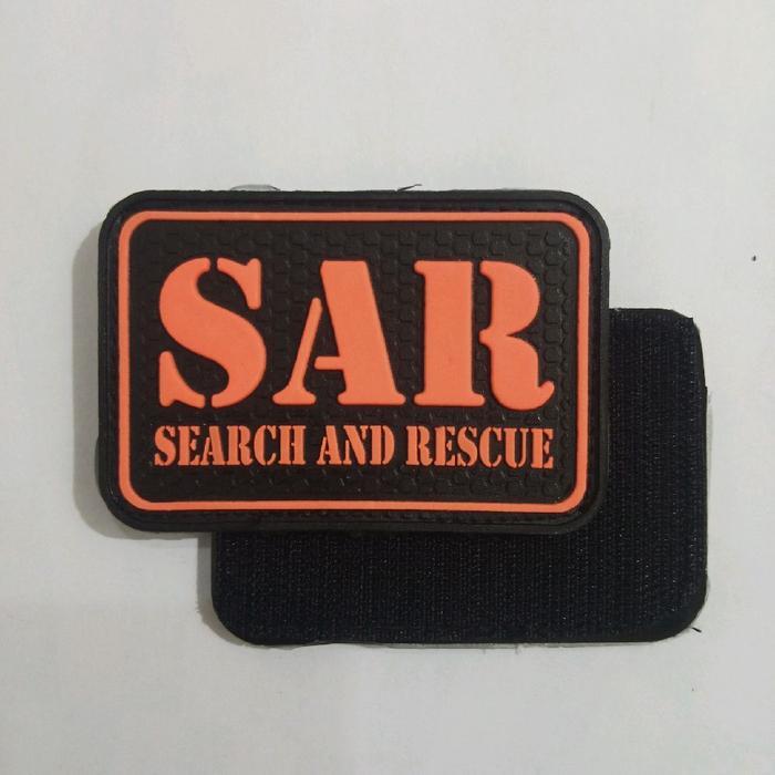 GRATIS ONGKIR patch rubber aksesoris logo sar bpbd rescue atribut perlengkapan tim sar tempelan
