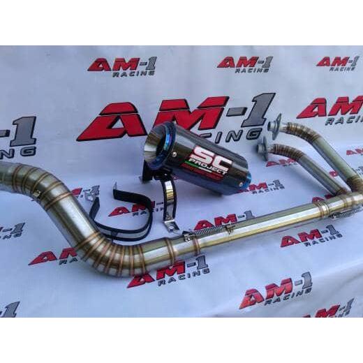 Knalpot Sc Project Carbon Ninja 250Fi/250 Fi/Karbu/Se/Leher Las Cacing