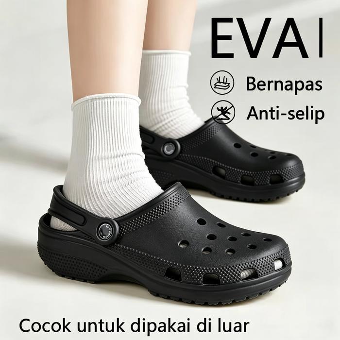 RACUN TIKTOK Sepatu Kodok Viral Buat Anak. Sandal Baim EVA Empuk & Ringan. Warna Pastel Lucu, Stok