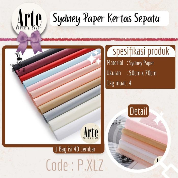 ARTE 40 Lembar Sydney Paper Kertas Sepatu Kertas Buket Korea Bunga Flower Wrapping Sydney Paper Kado