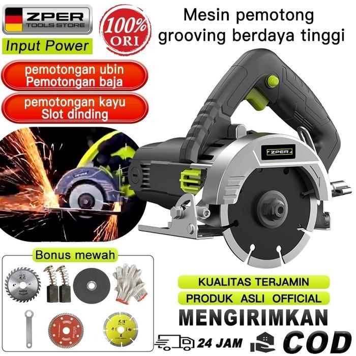 Krisbow - Mesin Pemotong Marmer Mesin Pemotong Mesin Marmer Keramik Marble Cutter Daya Tinggi