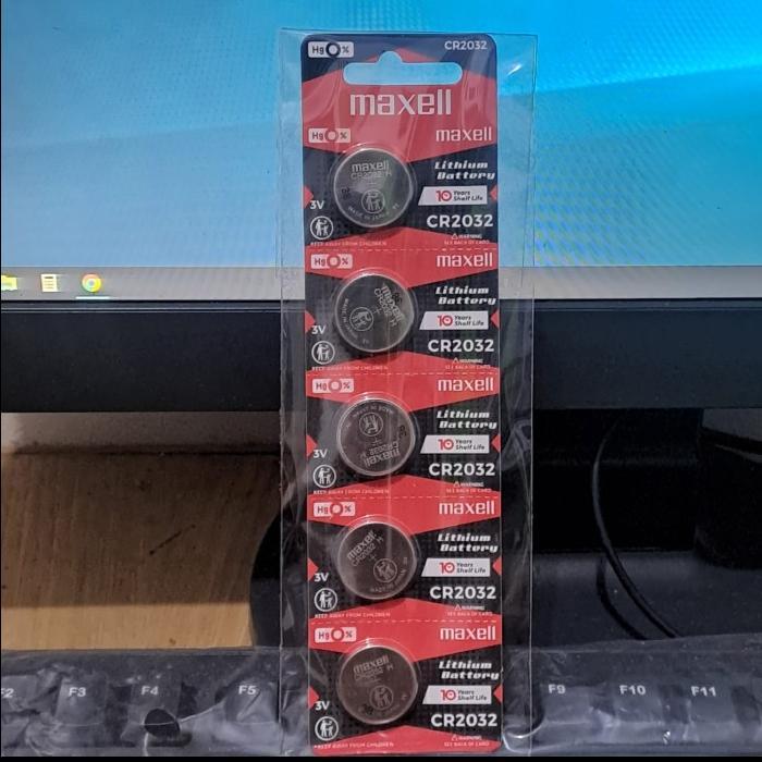 "New" Baterai Maxell CR2032 3V Original Made In Japan Lithium Battery Batre CMOS CR 2032 H