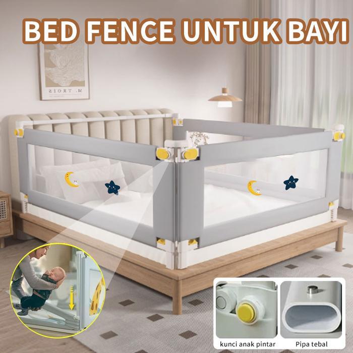 Terlaris ADUL Baby Bedrail Pagar Kasur Pengaman Baby Pembatas Kasur Pagar Bayi Strong & Ekstra Extra