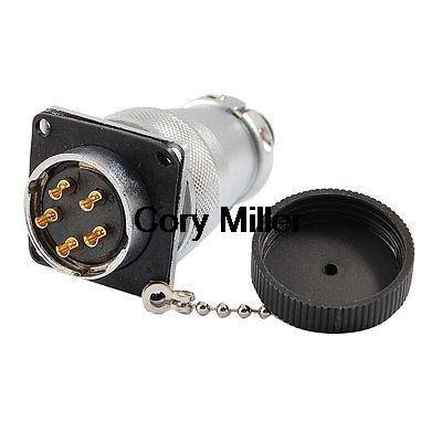 AC 250V 7A 5 PINS AVIATION CIRCULAR CONNECTOR ADAPTER PLS28-5