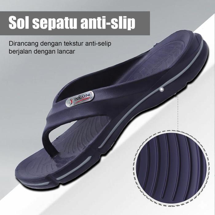 Diskon Inkayni Simply Sandal Jepit Pria Sandal Jepit Pria Anti Slip Sandal Jepit Karet Pria