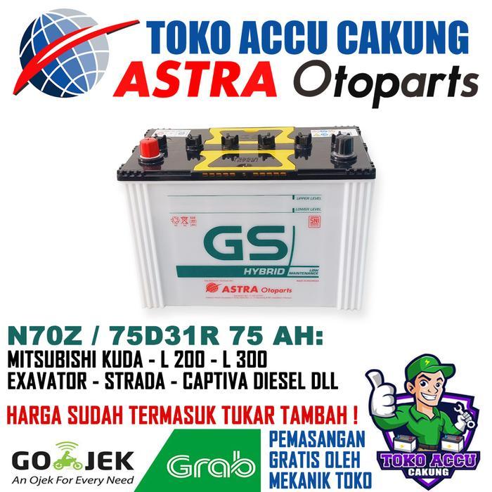 N70Z / 75D31R GS Astra Hybrid 75 Ah (Tukar Tambah)