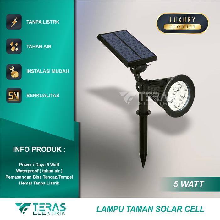Lampu Sorot Taman Solar Cell Tenaga Surya Lampu Sorot Outdoor Solar Ready