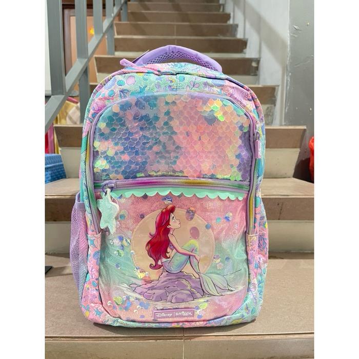 Tas ransel smiggle ariel Disney Priness Senior Backpack 100021- 804 Berkualitas
