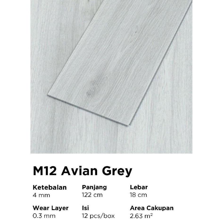 SPC Marvel M12 4mm Parquet Vinyl SPC - Avian Grey 2.63 M2